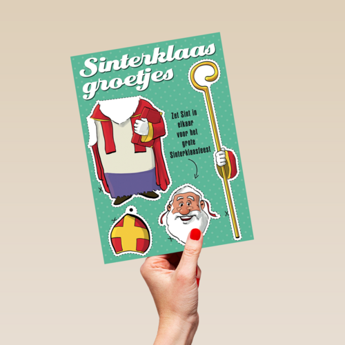 sinterklaaskaart Sinterklaas Groetjes