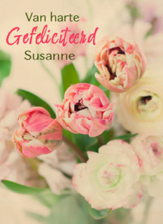 van harte gefeliciteerd bloemen