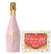 Giftset Ik Hou Van Jou Chocolade Hart Met Rose Prosecco
