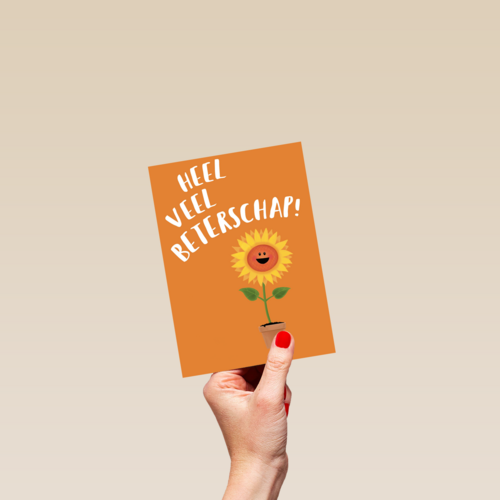 heel veel beterschap zingt de zonnebloem
