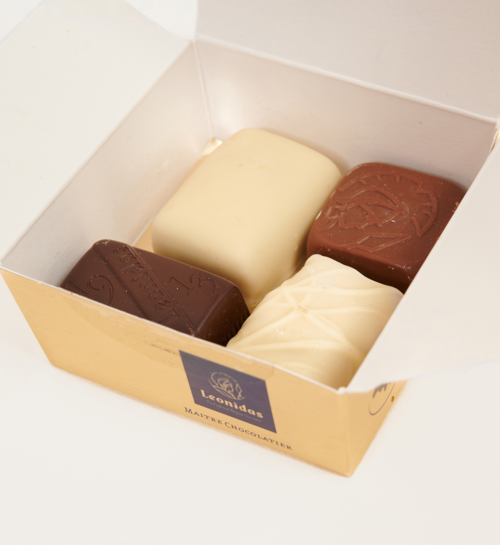 Leonidas Chocolade Bonbons Giftbox 4 stuks