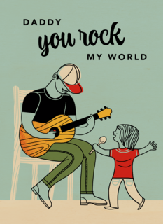 Vaderdagkaart daddy you rock my world