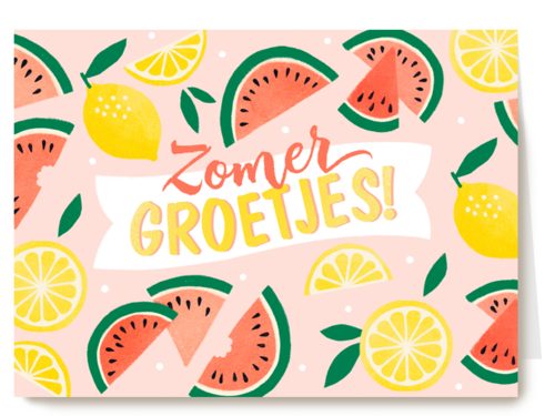 Kaart Hallmark | Groetjes Uit | Zomer Kaart Hip Zomer Groetjes