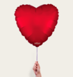Ballon Hartje Rood