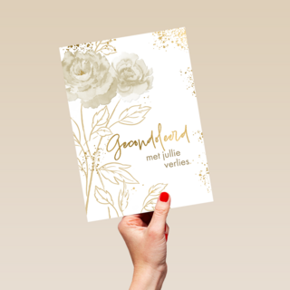 Condoleance rozen wit