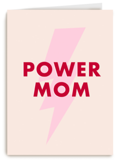 Moederdagkaart Hip Power mom