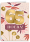 Verjaardagskaart bloemen 65 hoera