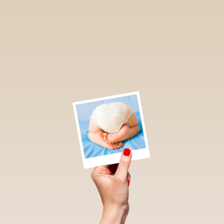 Polaroidkaart baby zoon