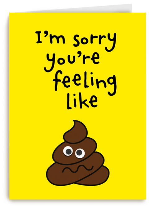 Kaart Hallmark | Beterschapskaarten | I Am Sorry You Are Feeling Like Shit