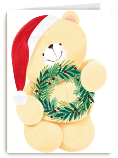 kerstkaart forever friends kerstkrans