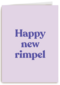 Verjaardagskaart vrouw grappig Happy new rimpel