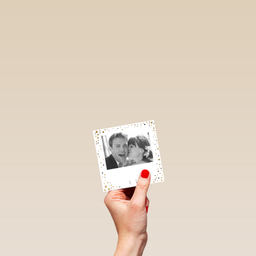 huwelijk kaart stipjes foto kader