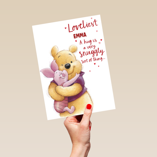 Valentijnskaart Pooh A hug