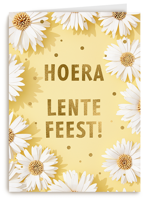 Kaart Hallmark | Lentefeest | Lentefeest Gele Bloemen