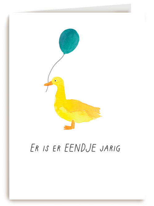 Verjaardagskaart Hallmark | Er Is Er Eendje Jarig Verjaardagskaart