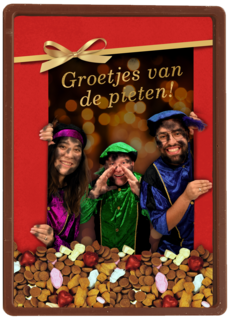 Sinterklaas kaart groetjes van de pieten
