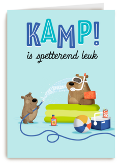 Sporta Op kamp kaart kamp is spetterend leuk
