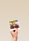 Gefeliciteerd kaart cheers met bier Polaroid