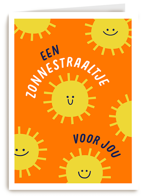 Kaart Hallmark | Beterschapskaarten Mentale Gezondheid | Hart Onder De Riem Kaart Een Zonnetraaltje Voor Jou