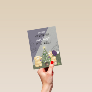 kerstkaart wij wensen jullie voor kerst extra twinkels