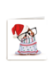 kersthamster met bril en kerstmuts