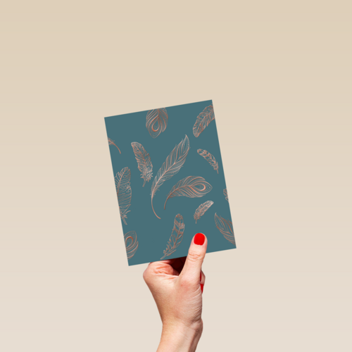 vogelveren met metallic kleur