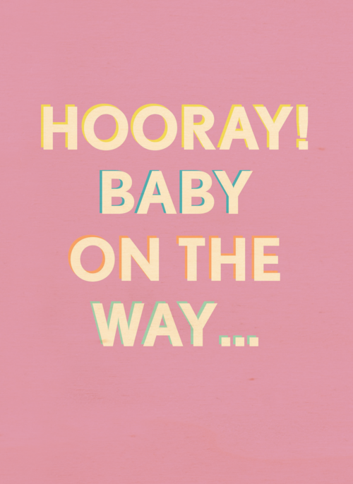 Houten Kaart Zwangerschap Felicitatie | Houten Kaart Hallmark | Zwangerschap Felicitatie | Zwanger Felicitatiekaart Hooray Baby On The Way