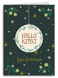 Kerstkaart Hallo Kerst