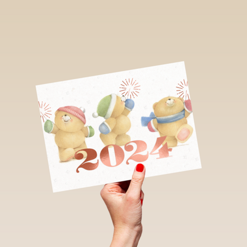 Kerstkaart foreverfriends nieuwjaar