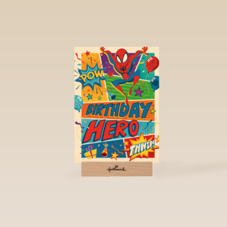 spiderman kaart birthday hero