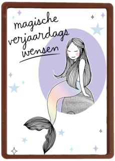 magische verjaardagswensen met een zeemeermin