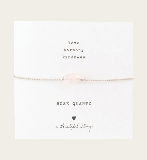 A Beautiful Story Love Armband Rozenkwarts