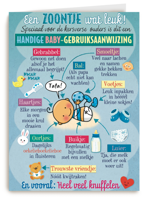 smile kaart baby gebruiksaanwijzing voor een zoon