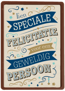 ombouw een speciale felicitatie voor een geweldig persoon