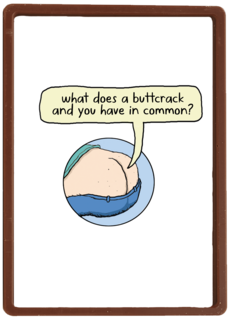 Verjaardagskaart grappig buttcrack