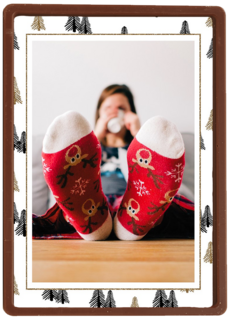 fotokaart met kerstsokken