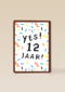 Verjaardagskaart meisje jongen 12 yes