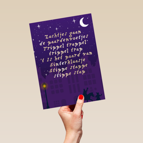 sinterklaaskaart gedicht trippeltrap