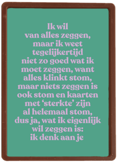 Wat ik eigenlijk wil zeggen Ik denk aan je