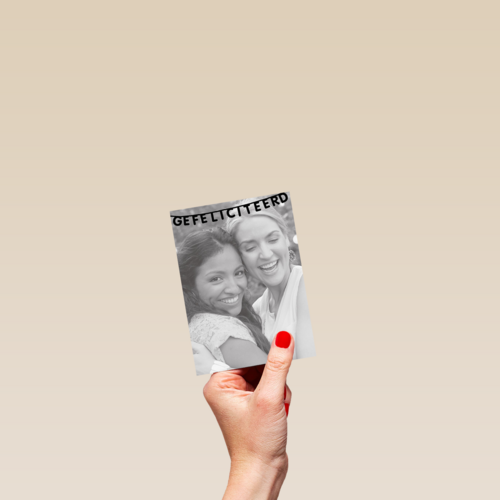 fotokaart vlag gefeliciteerd