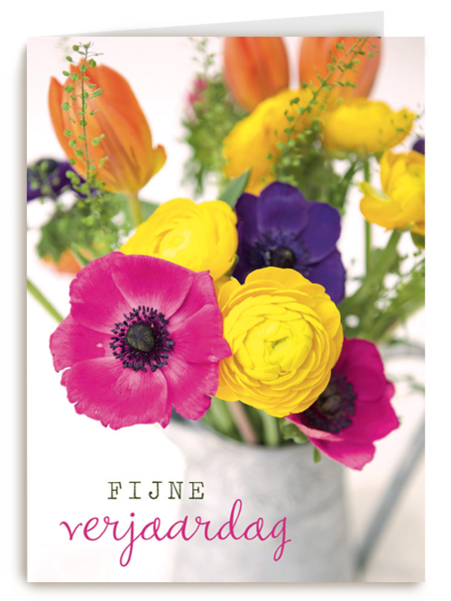 een hele vaas met bloemen