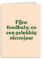 And C fijne foodbaby en een gelukkig nieuwjaar