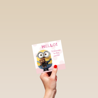 hello welcome to the word minion kaart dochter