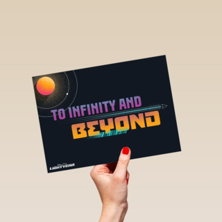 vriendschap kaart to infinity and beyond
