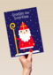Sinterklaaskaart getekend Groetjes van Sinterklaas