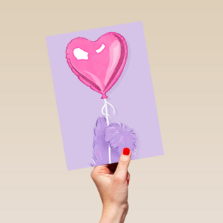 Hart Ballon Fluffy hand