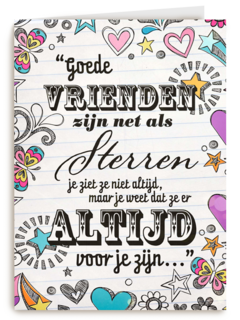goede vrienden zijn net sterren