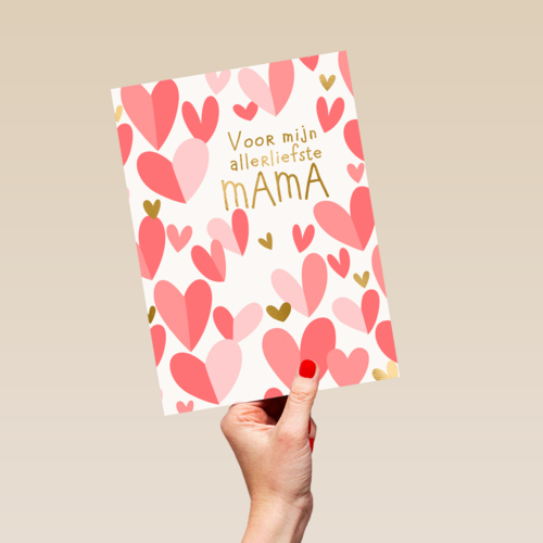 moederdag kaart klassiek voor mijn allerliefste mama