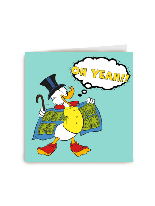 Nieuwe baan kaart Dagobert Duck