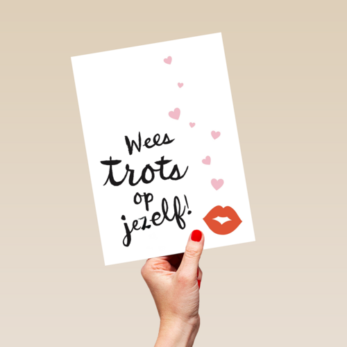 trots met zoen powervrouw